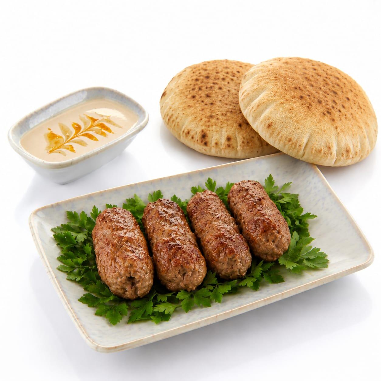 Quarter grilled kofta