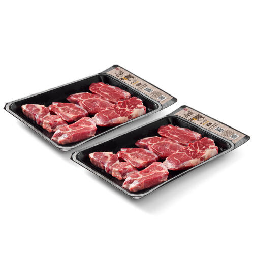 2 trays of frozen beef cubes400 gm