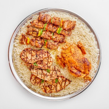 TRAY OF STUFED CHICKEN + HALFKILO SHISH TAWOL+ HALFKILO CHICKEN FILLET